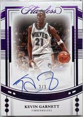 Kevin Garnett #13 Basketball Cards 2022 Panini Flawless Draft Gem Signature Prices