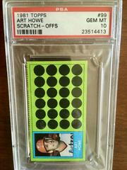 Art Howe #99 Baseball Cards 1981 Topps Scratch Offs Prices