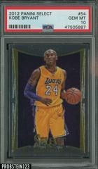 Kobe Bryant #54 Basketball Cards 2012 Panini Select Prices