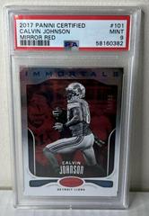 Calvin Johnson [Mirror Red] Football Cards 2017 Panini Certified Prices