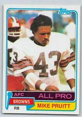 Mike Pruitt Football Cards 1981 Topps Prices