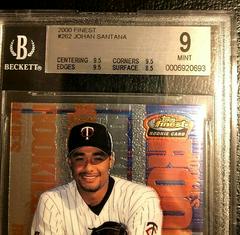 Johan Santana #262 Baseball Cards 2000 Finest Prices