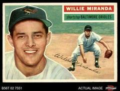 Willie Miranda [White Back] #103 Baseball Cards 1956 Topps Prices