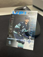 Matty Beniers [Blue] #CU-BE Hockey Cards 2022 Upper Deck Synergy Cranked Up Prices