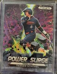 Tanner Schobel [Purple Wave] Baseball Cards 2022 Panini Prizm Draft Picks Power Surge Prices