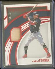 Carlos Correa [Red] #7 Baseball Cards 2022 Panini Immaculate Prices