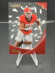 Jalen Carter [Gold] #13 Football Cards 2023 Panini Chronicles Draft Picks Clear Vision Prices