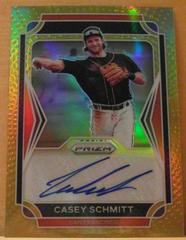 Casey Schmitt [Gold Prizm] Baseball Cards 2021 Panini Prizm Draft Picks Autographs Prices