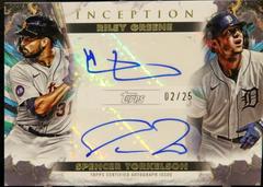 Riley Greene, Spencer Torkelson #IDA-GTO Baseball Cards 2023 Topps Inception Dual Autographs Prices