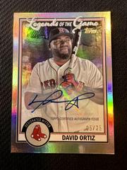 David Ortiz [Autograph] #LG-18 Baseball Cards 2023 Topps Legends of the Game Prices