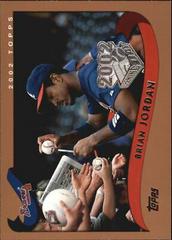 Brian Jordan #28 Baseball Cards 2002 Topps Opening Day Prices