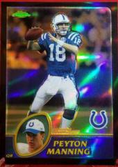 Peyton Manning [Black Refractor] #45 Football Cards 2003 Topps Chrome Prices