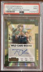 Trevor Lawrence [Autograph Wild Card Round] #101V Football Cards 2021 Panini Contenders Prices