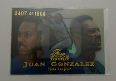 Juan Gonzalez [Row 1] Baseball Cards 1999 Flair Showcase Prices