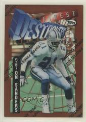 Deion Sanders [Refractor] #151 Football Cards 1996 Topps Finest Prices