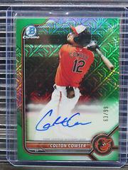 Colton Cowser [Green Refractor] #BMA-CC Baseball Cards 2022 Bowman Chrome Mega Box Mojo Autographs Prices
