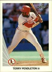 Terry Pendleton Baseball Cards 1990 Leaf Prices