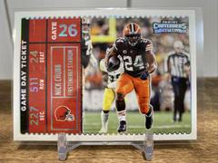 Nick Chubb [Silver] #GDT-NCH Football Cards 2022 Panini Contenders Game Day Ticket Prices
