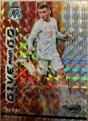 Pedri #10 Soccer Cards 2021 Panini Mosaic Road to FIFA World Cup Give and Go Prices