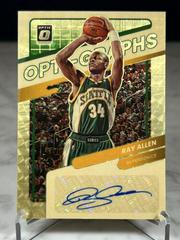 Ray Allen [Gold] Basketball Cards 2021 Panini Donruss Optic Opti Graphs Prices