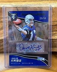 Dave Krieg [Blue] #TCS-DKR Football Cards 2021 Panini Chronicles Totally Certified Signatures Prices