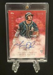 Matt Olson [Autograph Red] Baseball Cards 2017 Topps Inception Prices