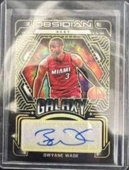 Dwyane Wade [Yellow] Basketball Cards 2021 Panini Obsidian Galaxy Autographs Prices