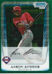 Aaron Altherr [Green Xfractor] #BCP112 Baseball Cards 2011 Bowman Chrome Prospects Prices