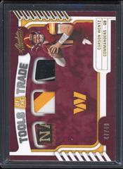 Carson Wentz [Material Autograph] #TTT-6 Football Cards 2022 Panini Absolute Tools of the Trade Triple Prices