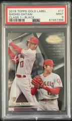 Shohei Ohtani [Class 3 Black] Baseball Cards 2018 Topps Gold Label Prices