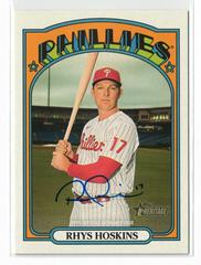 Rhys Hoskins Real One Autographs #ROA-RHO Baseball Cards 2021 Topps Heritage Real One Autographs Prices