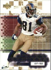 Torry Holt [Gold] Football Cards 2003 Upper Deck Finite Prices