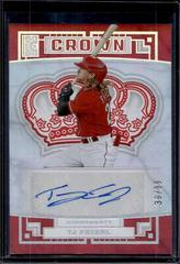 TJ Friedl [Silver] #C-TF Baseball Cards 2022 Panini Capstone Crown Autographs Prices