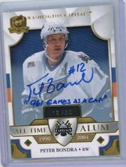 Peter Bondra [Gold Autograph] #ATA-PB Hockey Cards 2020 Upper Deck The Cup All Time Alumni Prices