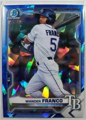 Wander Franco [Yellow Refractor] #BCP-57 Baseball Cards 2021 Bowman Sapphire Prices
