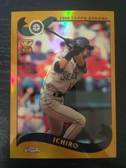 Ichiro [Gold Refractor] #225 Baseball Cards 2002 Topps Chrome Prices