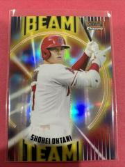 Shohei Ohtani [Gold] Baseball Cards 2022 Stadium Club Chrome Beam Team Prices