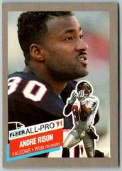 Andre Rison Football Cards 1991 Fleer All Pro Prices
