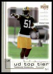 Torrance Marshall Football Cards 2001 Upper Deck Top Tier Prices