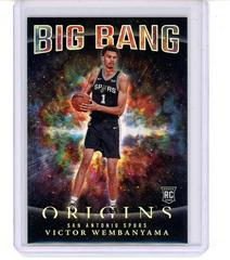 Victor Wembanyama #4 Basketball Cards 2023 Panini Origins Big Bang Prices
