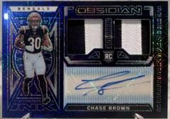 Chase Brown [Deep Sea Mojo Electric Etch] #118 Football Cards 2023 Panini Obsidian Signature Prices