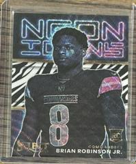 Brian Robinson Jr. [Zebra] #NI-19 Football Cards 2022 Panini Select Neon Icons Prices