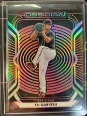 Yu Darvish [Electric Etch Red] Baseball Cards 2021 Panini Chronicles Obsidian Prices