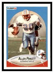 Allen Pinkett Football Cards 1990 Fleer Update Prices
