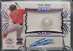 Blaze Jordan [Purple] #PA-BJ1 Baseball Cards 2020 Leaf Trinity Patch Autographs Prices