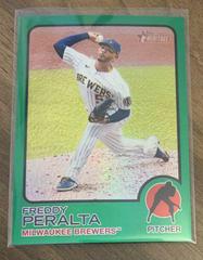 Freddy Peralta [Chrome Green] Baseball Cards 2022 Topps Heritage Prices