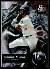 Samuel Munoz [Ice Pattern] #TOP-1 Baseball Cards 2023 Bowman Platinum Top Prospects Prices
