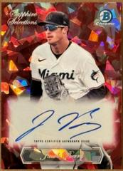 Jacob Berry [Red] Baseball Cards 2023 Bowman Chrome Sapphire Autographs Prices
