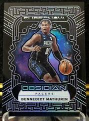 Bennedict Mathurin [Purple] #2 Basketball Cards 2022 Panini Obsidian Supernova Prices