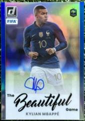 Kylian Mbappe [Blue] Soccer Cards 2022 Panini Donruss Beautiful Game Autographs Prices